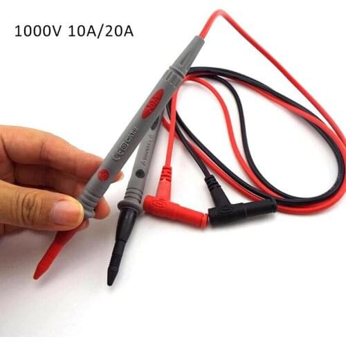 Universal 1000V 10A/20A Multi Meter Test Probe leads Probes multimeter Needle tip pen for Digital Multimeter Tester Voltmeter