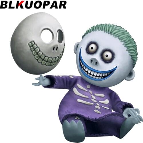 BLKUOPAR 13cm x 13cm Funny Boy Car Stickers for Nightmare Before Christmas Graphic Decals Waterproof Vinyl Car Body Decoration