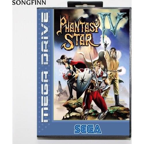 16 bit MD Memory Card With Box for Sega Mega Drive for Genesis Megadrive - phantasy star 4 EU