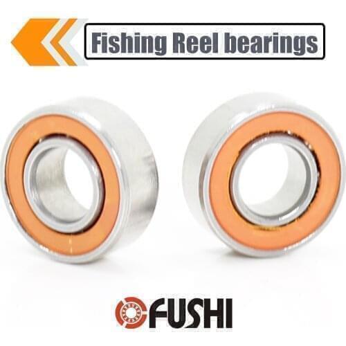 2Pcs SMR117-2RS CB LD ABEC-7 7*11*3 mm Stainless Steel Hybrid Si3N4 Ceramic Bearing Fishing Reel 7x11x3 SMR117RS