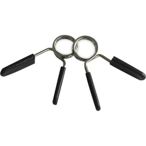 2pcs 25mm Standard Barbell Gym Weight Lifting Bar Dumbbell Lock Clamp Spring Collar Clips 2020 Hotsalle Fitness At Home