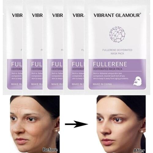 5Pcs/Set Anti-wrinkle Elastic Skin Brightening Moisturizing Anhydrous Mask Acne Treatment Blackhead Removal Face Skin Care Masks