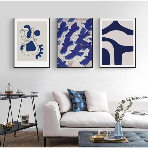 Paintings for Interior Abstract Modern Home Decor Matisse Line Art Canvas Painting Frameless Wall Decoration Picture