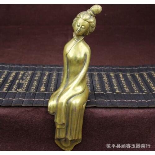 Antique antique bronze antique copper ornaments ornaments miscellaneous collection beauty sit