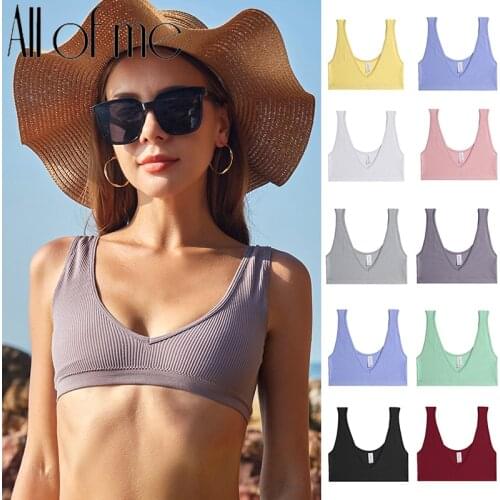 Seamless Women Bra Tank Tops Brassiere Sexy Push Up Vest U-shaped Underwear Bralette Female Lingerie Intimates Bras For Girls