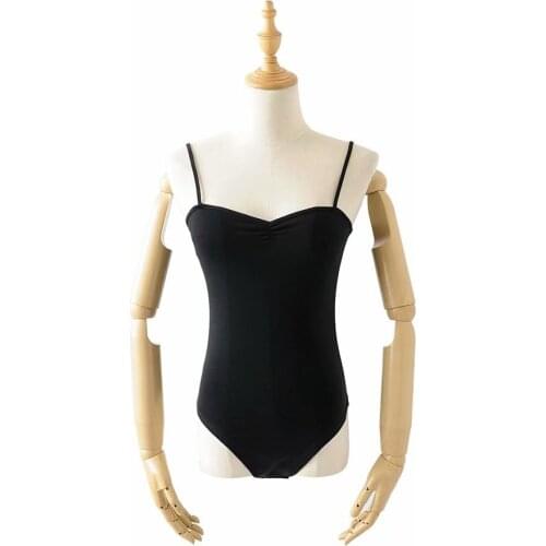 Spaghetti Strap Bodysuit Women Black Stretchy One Piece Body Mujer Shirt Summer Rompers Womens Jumpsuit Short