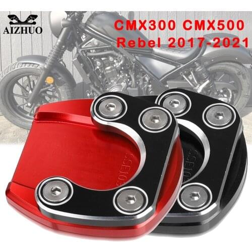FOR HONDA Rebel CMX300 CMX500 2017 2018 2019 2020 2021 Motorcycle CNC Foot Side Stands Extension Support Kickstand CMX 500 300