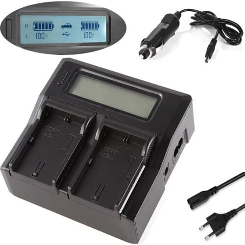 Dual Quick Battery Charger for Sony HXR-NX30,HXR-NX30U,HXR-NX30E,HXR-NX70,HXR-NX70E,HXR-NX70U,HXR-NX70P,HXR-NX80 NXCAM Camcorder