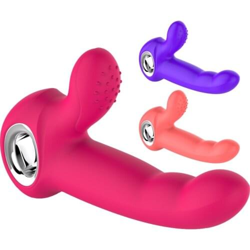 G Spot Digging Finger Double Vibrator Female Vagina Massager Clitoris Stimulator Adult Sex Toys for Woman Intimate Goods Shop