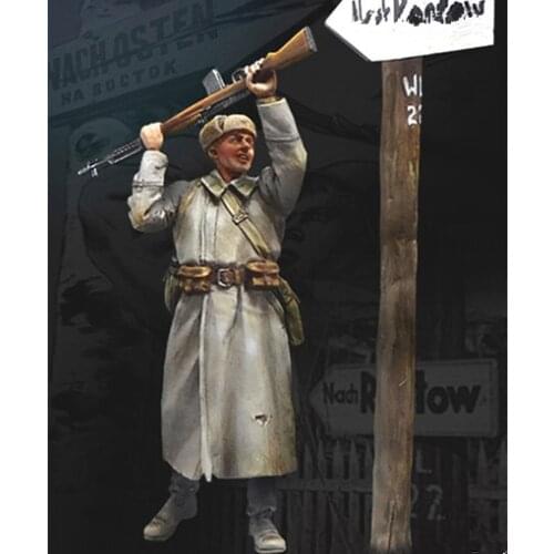 1/35 Resin Figure Model Kit Unassambled Unpainted//1134(with Street sign)