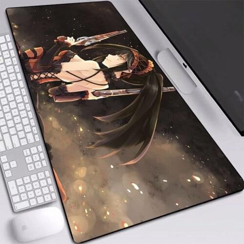 Date A Live Anime Mouse Pads with Natural Rubber Desktop Mats for Laptop Computer PC Mice Pad with Locking Edge L/XL/XXL