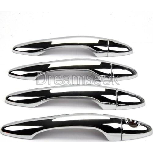 Door Handle Cover For KIA Optima K5 2011 2012 2013 2014 2015 With Smart Key Hole ABS Chrome Molding Trim Bezel