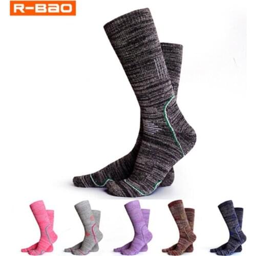 Skiing Socks (3 Pairs/lot) R-BAO/RB3326 Cotton Men Women Sports Socks Warm Outdoor Hiking Socks