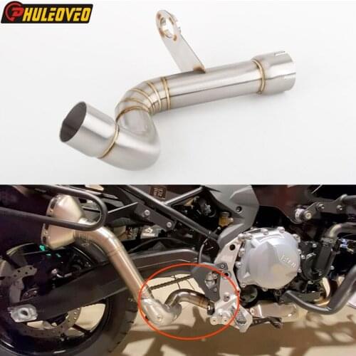 Motorcycle Exhaust Modified Catalyst Eliminator Middle Link Pipe for BMW F750GS F850GS 2018-2021 Motorcycle Muffler Collect Pipe