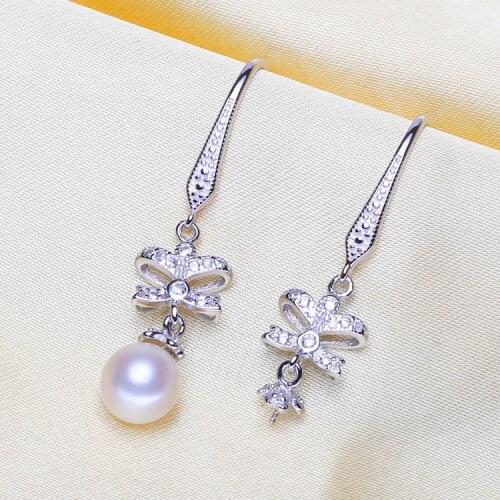 Fashion Pearl Earrings Mountings, Earrings Findings, Earrings Settings Jewelry Parts Fittings Drop Earrings Accessories