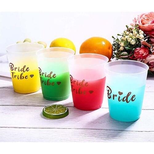 Bride Tribe Cup Bride To Be Party Team Bride Plastic Cup Wedding Decoration