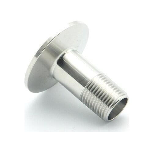 2" NPT Male Thread x 77.5mm Ferrule OD 304 Stainless Steel Sanitary Connector Pipe Fitting For Homebrew Fit 2.5" Tri Clamp