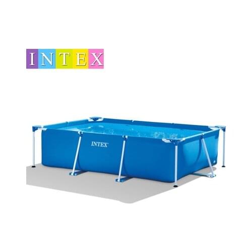 Original INTEX large bracket childrens family swimming pool thickened rectangular tube rack paddling pool 28270 foldable party