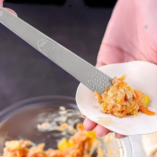 Stainless Steel Flat Spoons Stuffing Spoons Dumplings Filling Spoon for Home Kitchen Cooking Utensil Food grade stuffing shovel