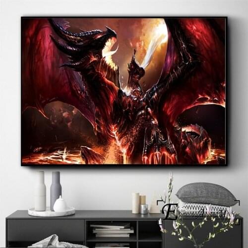 Gargoyle Monster Wow Game Posters And Prints Wall Art Picture Vintage Canvas Painting Decorative Home Decor Cuadro Decorativo