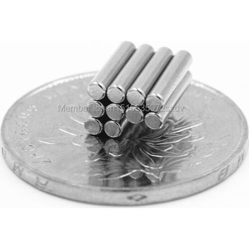50pcs Strong Round Dia 3mm x 10mm N35 Rare Earth Neodymium Magnet Art Craft Fridge 3x10mm