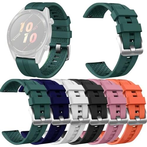 For Huawei Watch GT Strap for Samsung Galaxy Watch 46mm Silicone 22mm Watch Band Smart Watch Bracelet