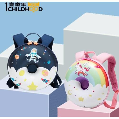 1-4 years old boys and girls anti-lost backpack small EVA donut bag travel bag cartoon bag
