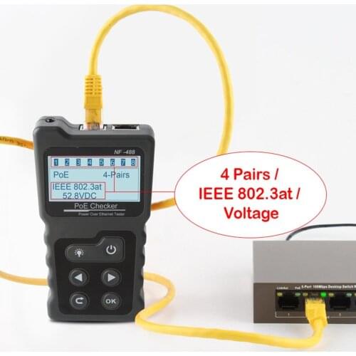 Network Tester Checker Test Power Over The Ethernet Cat5 Cat6 Lan Tester Network Detection Tool