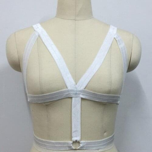 2016 white sexy lingerie Gothic Harajuku body harness womens bondage lingerie bondage harness pastel goth body harness