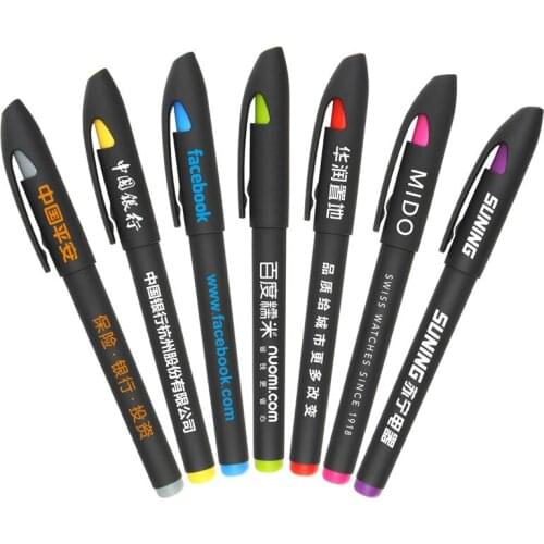 0.5mm Black Ink 1000pcs/set Gel Ink Promotional Pen Custom Logo Promotional Advertising Pen Wholesale Promotional Pen