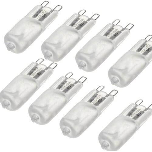 10 pieces warm white matte G9 2800K-3000K halogen lamp 50.000 40w Life hours about F9G8