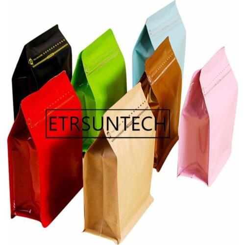 100pcs 14.5x33.5x10cm(5.7x13.1x3.9in) 1kg coffee packaging storage bags seal bag aluminum foil package