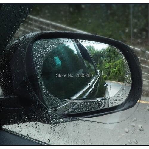 2 Pcs Car Rearview Mirror Sticker Rainproof Rain Film For Acura MDX RDX TSX Seat Leon Ibiza Toledo Saab 9-3 9-5 93 Infiniti q50