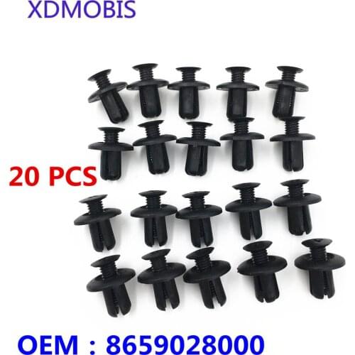 20PCS For Hyundai Tucson IX25 CRETA Elantra For Kia RIO Universal Push Clips Retainer Fastener 8659028000 86590-28000 Accent