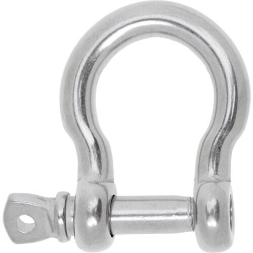 4Pcs 6mm 1/4'' & 8mm 5/16'' Boat Marine Anchor Chain Rigging Bow Shackle with Screw Pin
