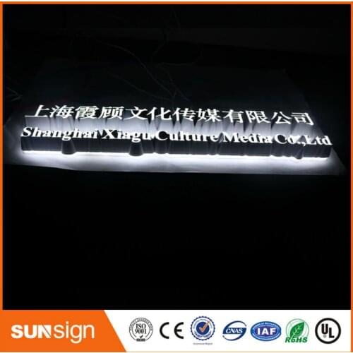 Custom acrylic led edge lit sign mini led signage