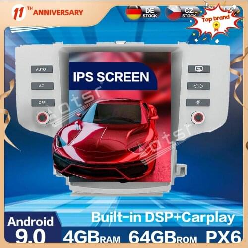 Aorts Tesla Style PX6 Android 9.0 4+64GB Car Radio Player GPS Navigation Auto Stereo HD Multimedia For Toyota Reiz 2005 - 2009
