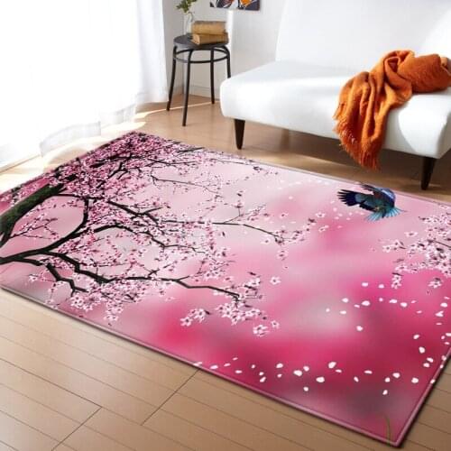 Green Landscape Printing Large Carpets Home Bedroom Decoration Carpet Living Room Non-slip Mats Crawling Child Rugs 3D Printing