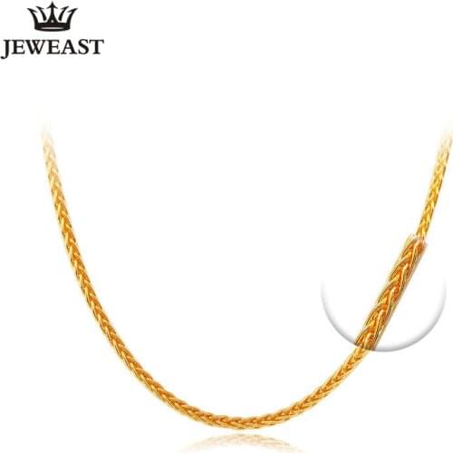 XXX 24K Pure Gold Necklace Real AU 999 Solid Gold Chain Firm Beautiful Upscale Fashion Classic Party Fine Jewelry Hot Sell New