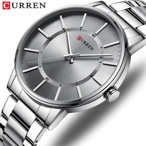 CURREN Mens Luxury Stainless Steel Gold Watch Top Brand Fashion Casual Relogio Masculino Quartz Watch Man Business Watches Mens