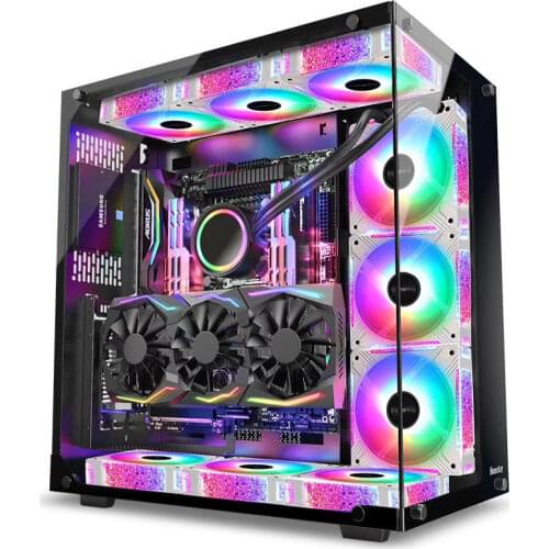 Desktop Computer Case Host E-Sports Games Case Tempered Glass E-Sports Games Chassis