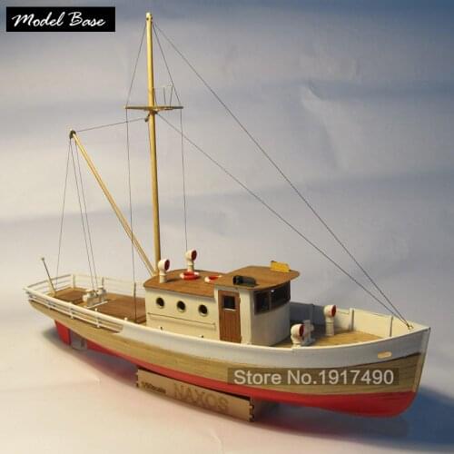 Wooden Ship Models Kits Diy Train Hobby Model-Wood-Boats 3d Laser Cut Scale 1/50 Nexus (WITH) A Wooden Fishing Boat Static Kit