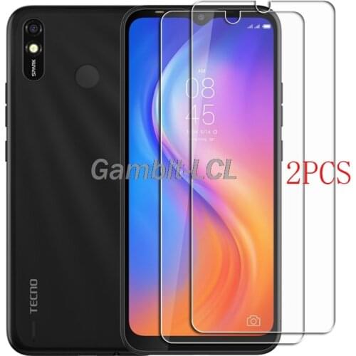 For Tecno Spark 4 Air Tempered Glass Protective FOR Tecno Spark4 Lite Go Power Screen Protector Phone cover Film
