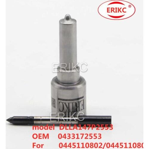 ERIKC DLLA147P2553 Nozzle DLLA 147 P 2553 OEM 0433172553 Auto Spare Parts For Bosch 0445110802/0445110801