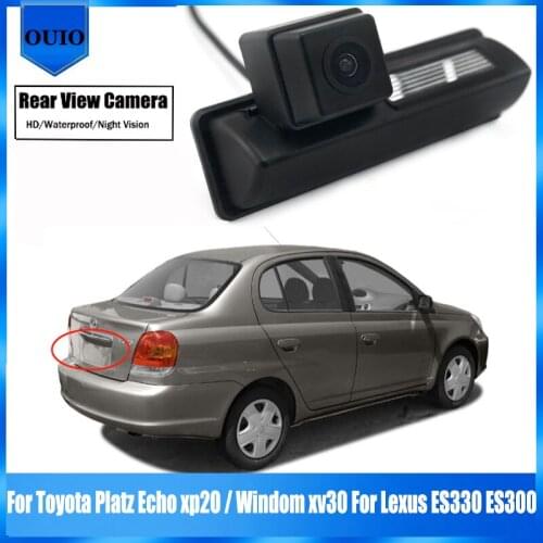 Rear View Back Up Parking Reverse Camera For Toyota Platz Echo xp20 / Windom xv30 For Lexus ES330 ES300 license plate camera