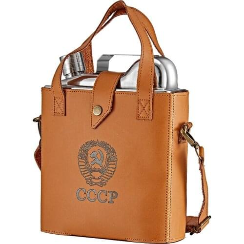 Classic Hip Flask Personalized Leather Stainless Steel Outdoor Flask Whiskey Groomsmen Gifts Flasque Alcool Drinkware ED50JH