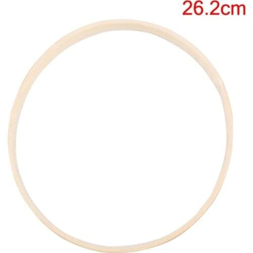1pc Dream Catcher Ring Embroidery Tool Bamboo Circle Round DIY Art Craft Cross Stitch Traditional Sewing Manual Tool (26.2cm)