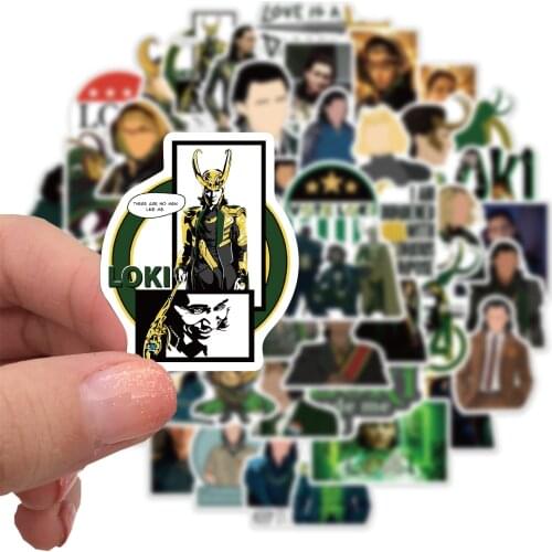 50 PCS American TV Series Loki Stickers Luggage Skateboard Laptop Phone Bicycle Cute DIY Graffiti Girl Gradient Decal