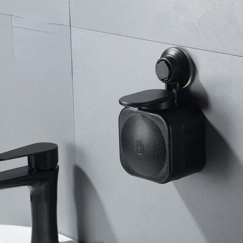 PVC Push-type Soap Dispenser Suction Cup Wall-mount Shower Bath Shampoo Dispenser Liquid Soap Container Bathroom Accessories