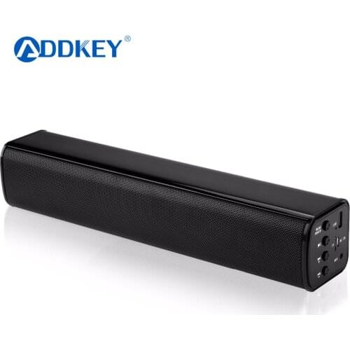 ADDKEY 2017 New Soundbar Wireless Bluetooth Speaker Portable Sound Bar with 3D Surround Stereo Home Speaker TF-card USB player